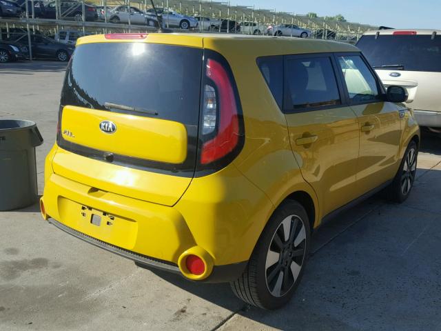 KNDJX3A56F7131820 - 2015 KIA SOUL ! YELLOW photo 4