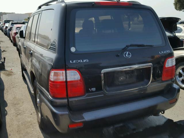 JTJHT00W413508886 - 2001 LEXUS LX 470 BLACK photo 3