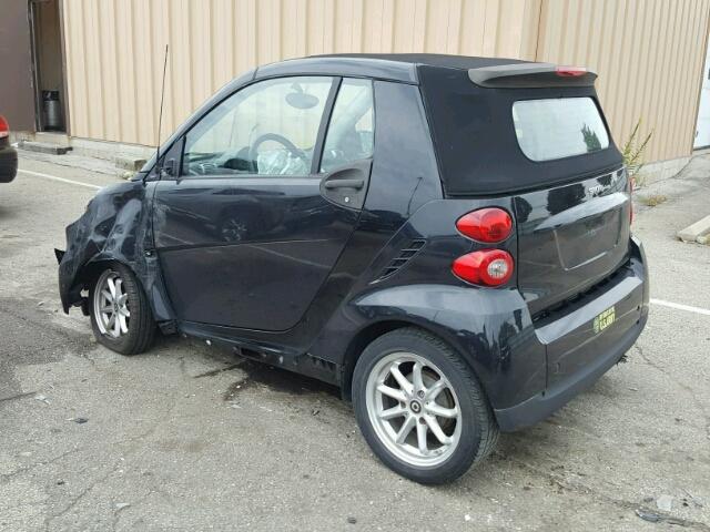 WMEEK3BA4AK343876 - 2010 SMART FORTWO PAS BLACK photo 3