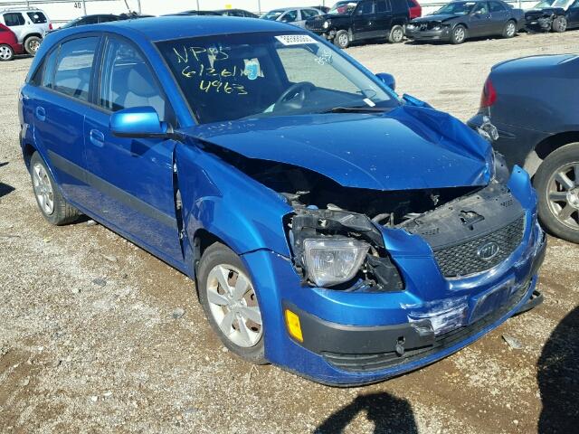 KNADE163X86394963 - 2008 KIA RIO 5 SX BLUE photo 1