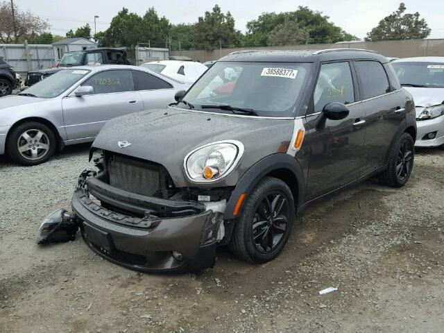 WMWZB3C54CWM30350 - 2012 MINI COOPER COU GRAY photo 2