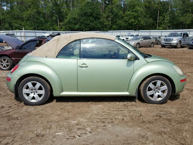 3VWRF31Y07M404299 - 2007 VOLKSWAGEN NEW BEETLE 绿色 照片 9