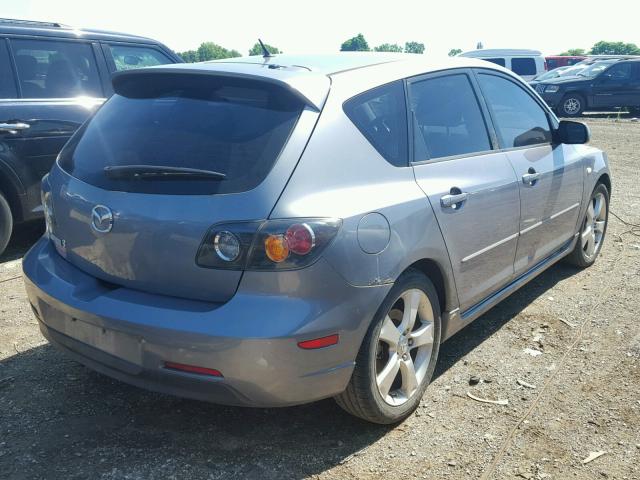 JM1BK343041160940 - 2004 MAZDA 3 HATCHBAC GRAY photo 4