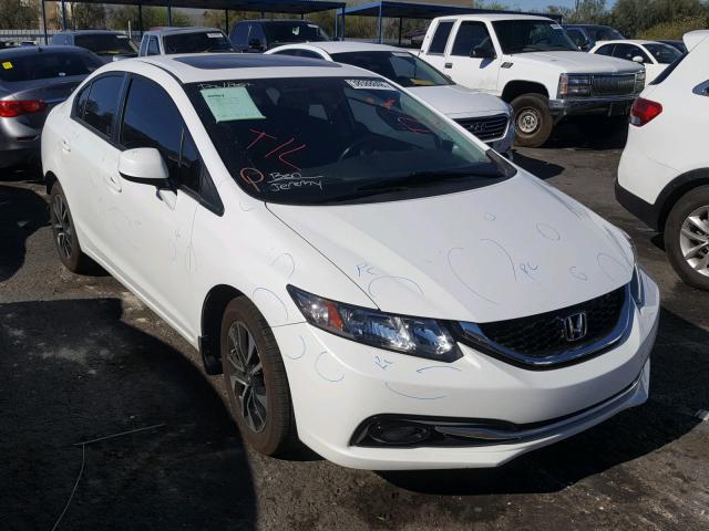 19XFB2F94DE004216 - 2013 HONDA CIVIC EXL WHITE photo 1