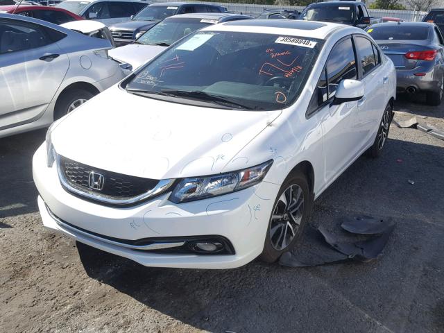 19XFB2F94DE004216 - 2013 HONDA CIVIC EXL WHITE photo 2