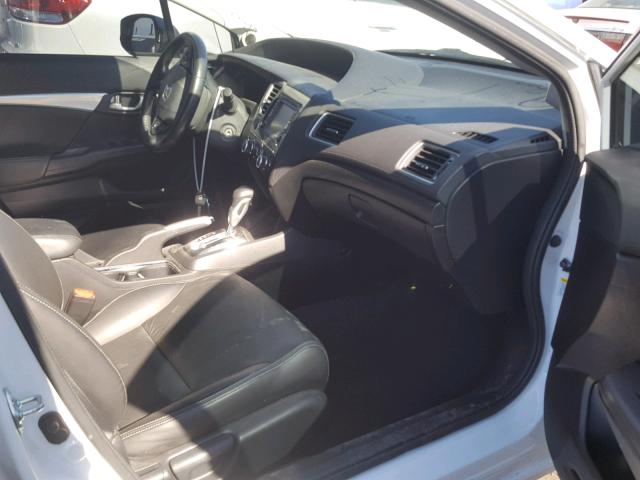 19XFB2F94DE004216 - 2013 HONDA CIVIC EXL WHITE photo 5