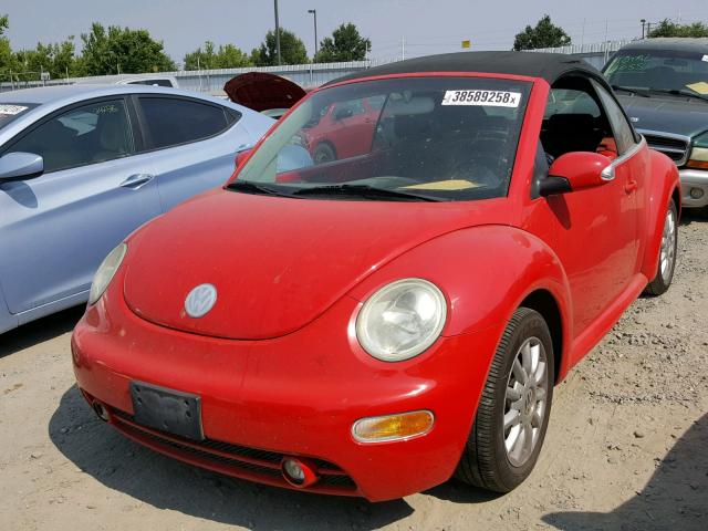 3VWCM31Y84M317287 - 2004 VOLKSWAGEN NEW BEETLE 红色 照片 2
