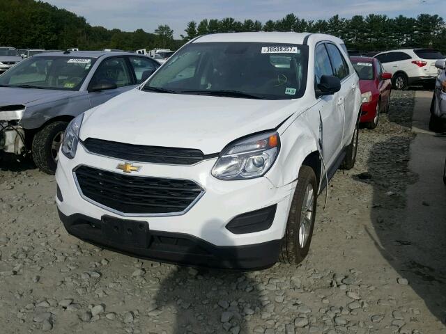 2GNALBEK6H1533544 - 2017 CHEVROLET EQUINOX LS WHITE photo 2