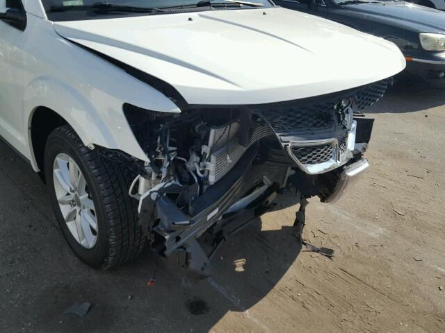 3C4PDCBB1ET180747 - 2014 DODGE JOURNEY WHITE photo 9