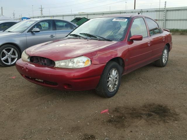 3FAFP6538XM113171 - 1999 FORD CONTOUR LX RED photo 2