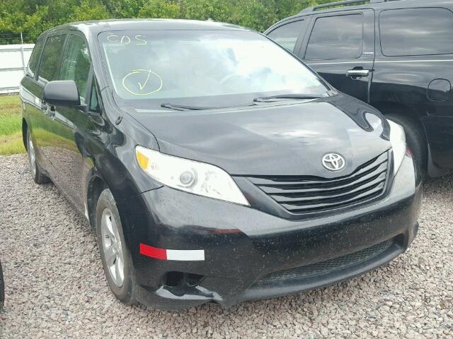 5TDZK3DC1ES514239 - 2014 TOYOTA SIENNA BLACK photo 1