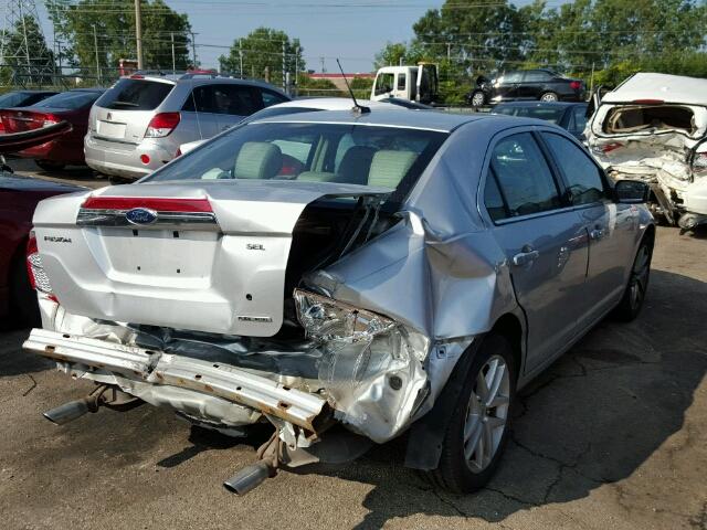 3FAHP0JG4BR226321 - 2011 FORD FUSION SEL SILVER photo 4