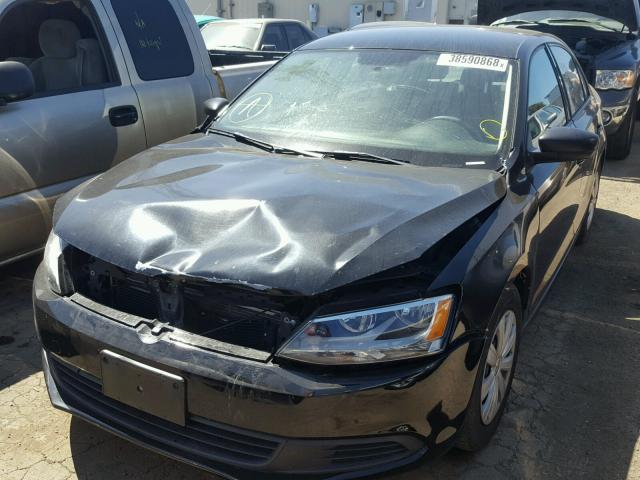 3VW2K7AJ5DM294823 - 2013 VOLKSWAGEN JETTA BASE 黑色 照片 2