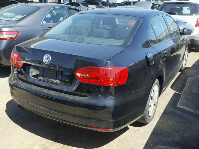 3VW2K7AJ5DM294823 - 2013 VOLKSWAGEN JETTA BASE 黑色 照片 4