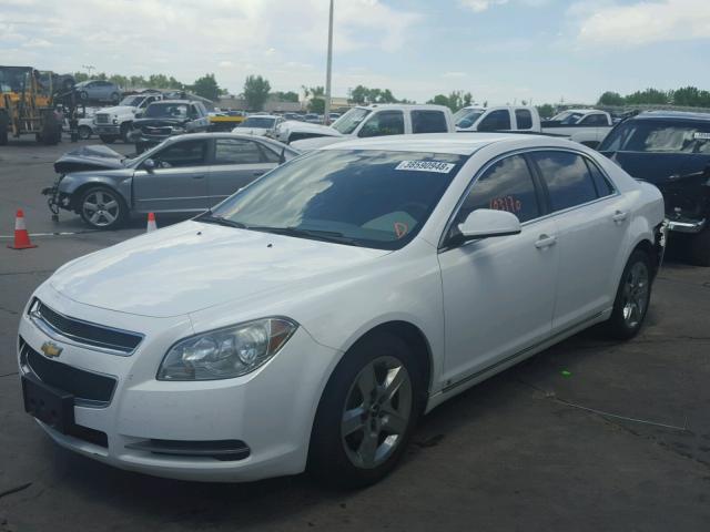 1G1ZC5E08A4106235 - 2010 CHEVROLET MALIBU 1LT WHITE photo 2
