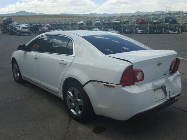 1G1ZC5E08A4106235 - 2010 CHEVROLET MALIBU 1LT WHITE photo 3