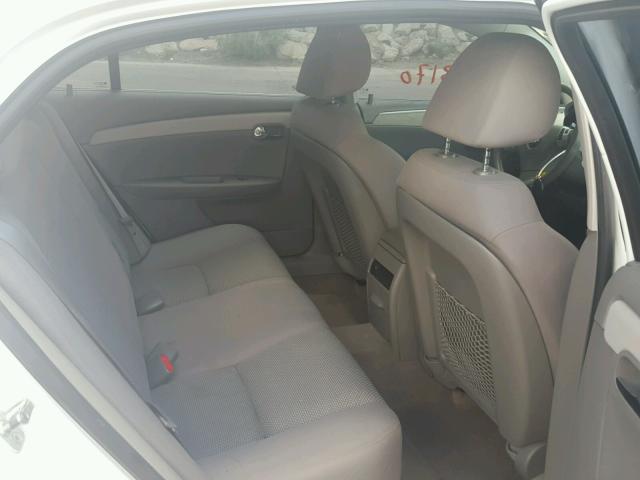 1G1ZC5E08A4106235 - 2010 CHEVROLET MALIBU 1LT WHITE photo 6