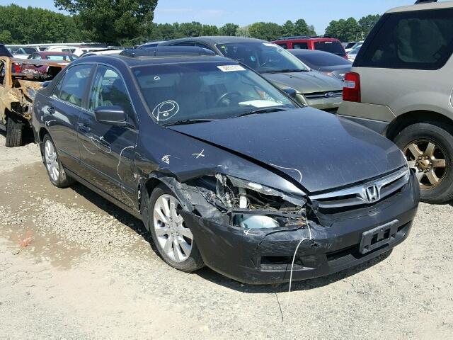 1HGCM66576A000458 - 2006 HONDA ACCORD EX GRAY photo 1