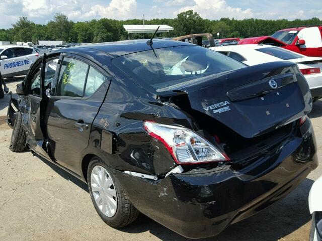 3N1CN7AP6GL893729 - 2016 NISSAN VERSA S BLACK photo 3