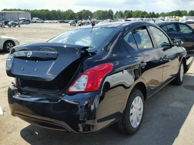 3N1CN7AP6GL893729 - 2016 NISSAN VERSA S BLACK photo 4