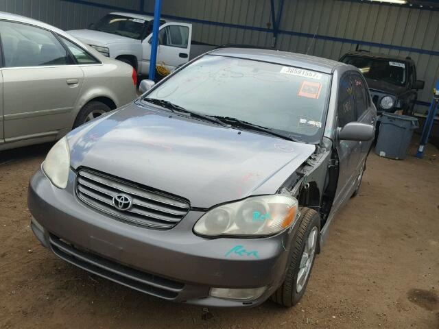 2T1BR32E64C288577 - 2004 TOYOTA COROLLA CE GRAY photo 2