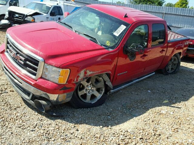 3GTRKWE23AG198990 - 2010 GMC SIERRA RED photo 2