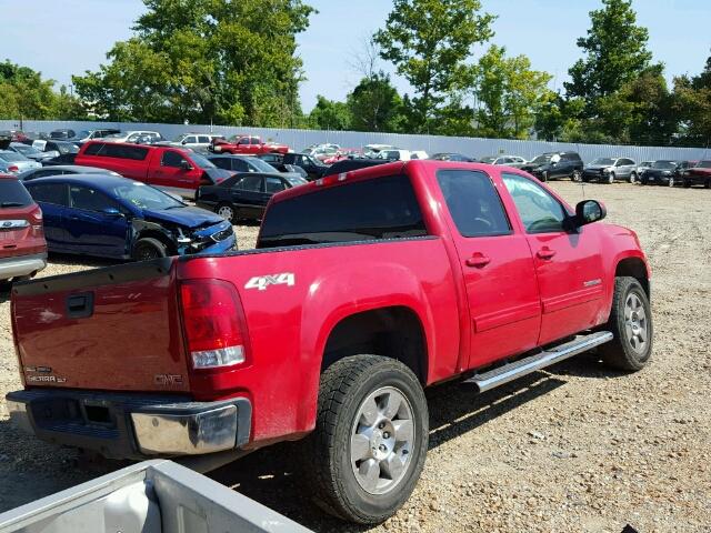 3GTRKWE23AG198990 - 2010 GMC SIERRA RED photo 4