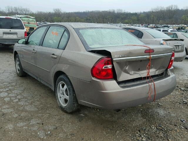 1G1ZS58F17F150092 - 2007 CHEVROLET MALIBU LS ყავისფერი ფოტო 3