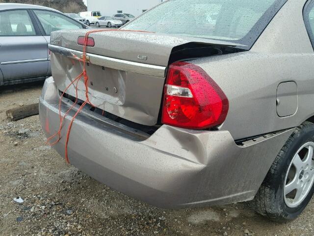 1G1ZS58F17F150092 - 2007 CHEVROLET MALIBU LS ყავისფერი ფოტო 9