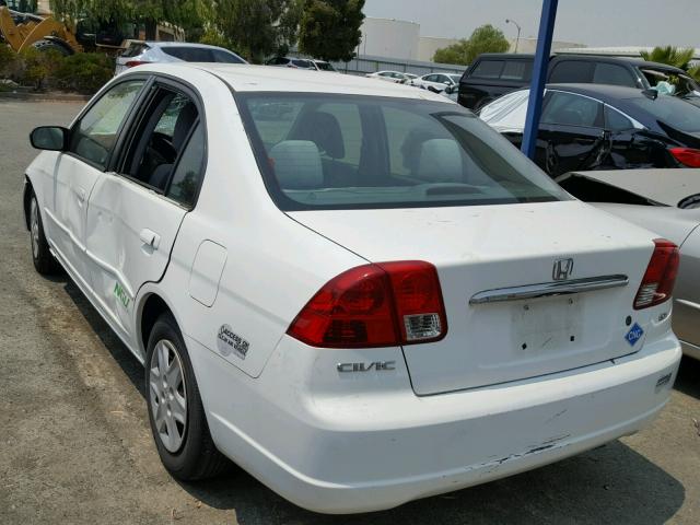 1HGEN26583L000449 - 2003 HONDA CIVIC GX WHITE photo 3