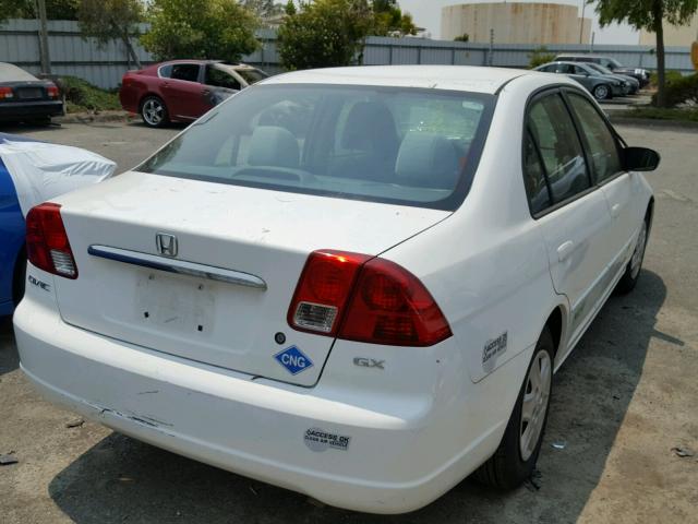 1HGEN26583L000449 - 2003 HONDA CIVIC GX WHITE photo 4