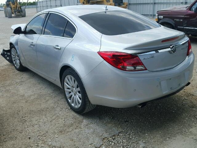 2G4GT5GV109249533 - 2013 BUICK REGAL PREM SILVER photo 3