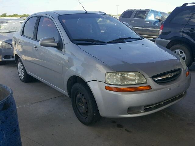 KL1TD56696B621932 - 2006 CHEVROLET AVEO BASE Մոխրագույն լուսանկար 1
