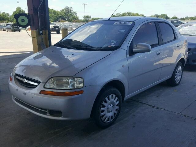 KL1TD56696B621932 - 2006 CHEVROLET AVEO BASE Մոխրագույն լուսանկար 2