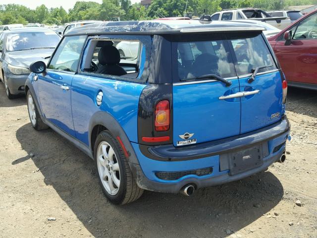 WMWMM335X9TP73470 - 2009 MINI COOPER S C BLUE photo 3