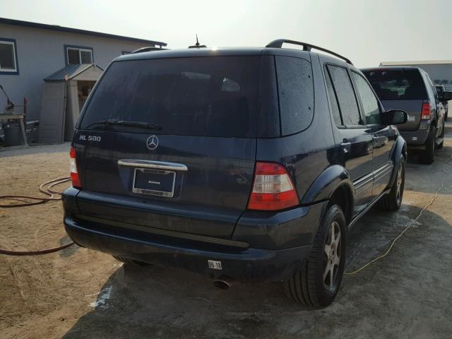 4JGAB75E12A364741 - 2002 MERCEDES-BENZ ML 500 BLUE photo 4