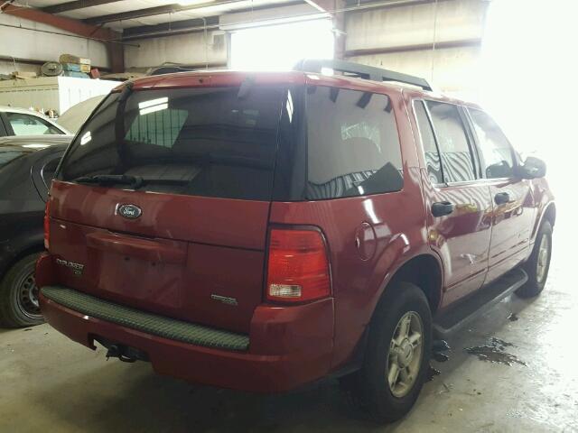 1FMZU73E35UB50658 - 2005 FORD EXPLORER RED photo 4