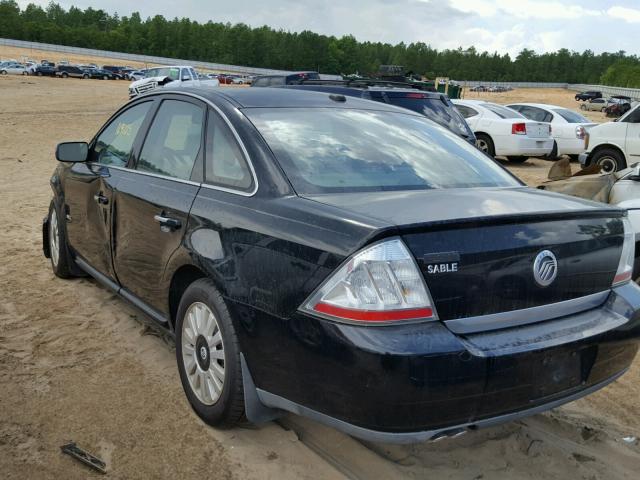 1MEHM40W68G622722 - 2008 MERCURY SABLE LUXU BLACK photo 3