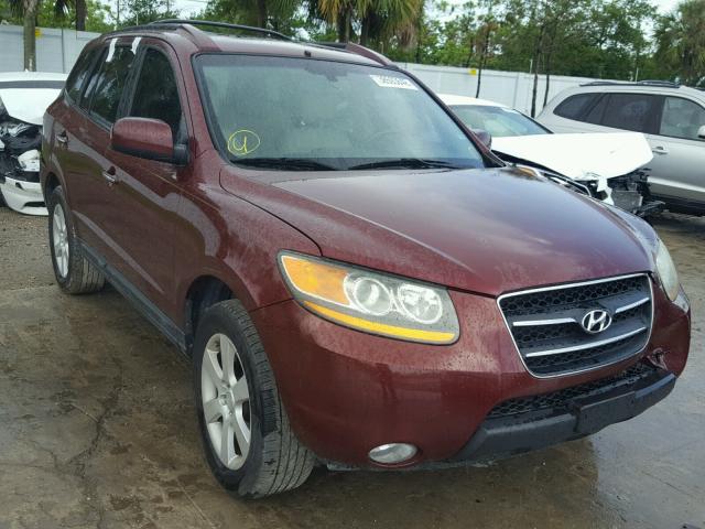 5NMSH13E49H257450 - 2009 HYUNDAI SANTA FE S RED photo 1