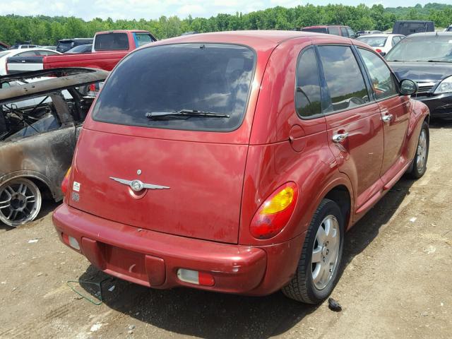 3C4FY58B74T262077 - 2004 CHRYSLER PT CRUISER BURGUNDY photo 4