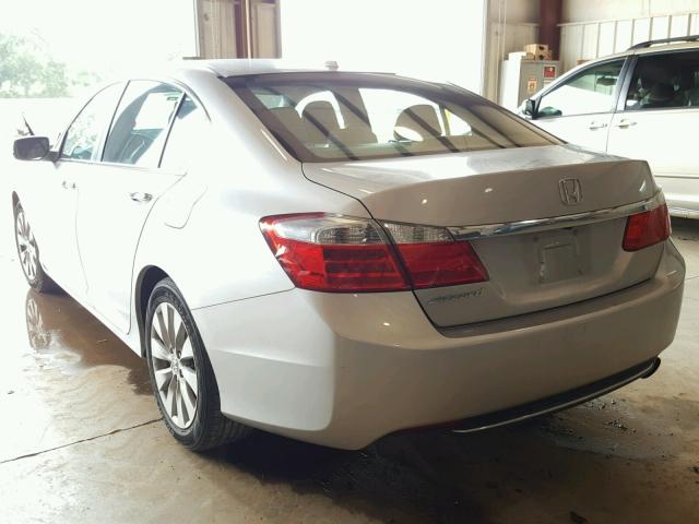 1HGCR2F87DA173947 - 2013 HONDA ACCORD EXL WHITE photo 3