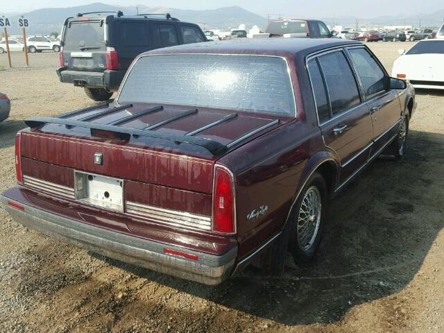 1G3CW5130H439102 - 1987 OLDSMOBILE 98 REGENCY BURGUNDY photo 4