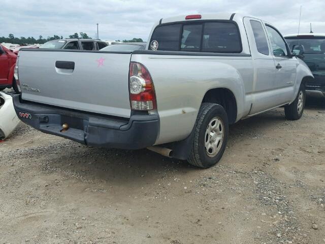 5TETX22N09Z663918 - 2009 TOYOTA TACOMA SILVER photo 4