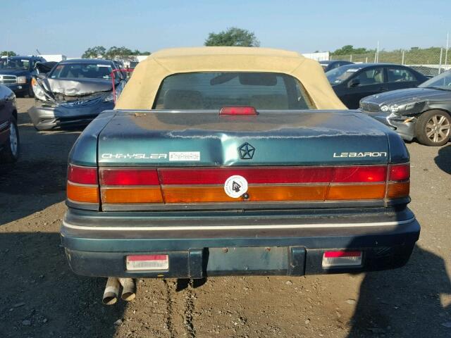 1C3XU4530PF644168 - 1993 CHRYSLER LEBARON 绿色 照片 9