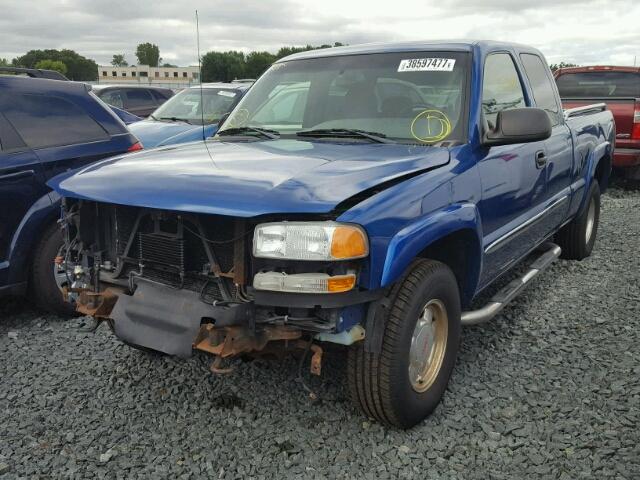 2GTEK19T831218165 - 2003 GMC NEW SIERRA BLUE photo 2