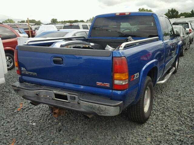 2GTEK19T831218165 - 2003 GMC NEW SIERRA BLUE photo 4