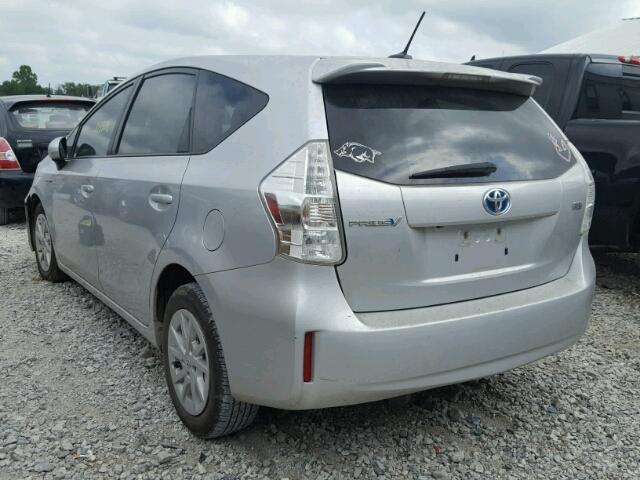 JTDZN3EU3C3112493 - 2012 TOYOTA PRIUS V SILVER photo 3