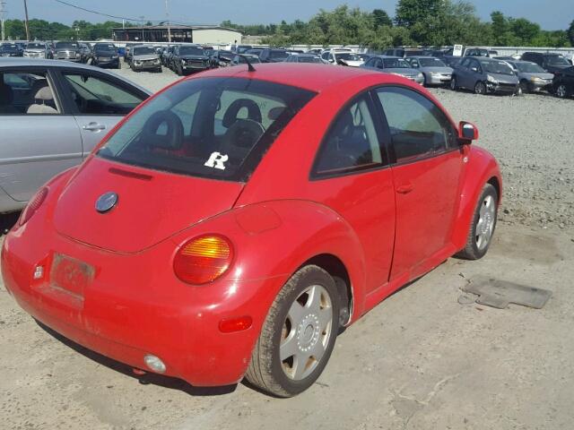 3VWCC21CXYM473645 - 2000 VOLKSWAGEN NEW BEETLE 红色 照片 4