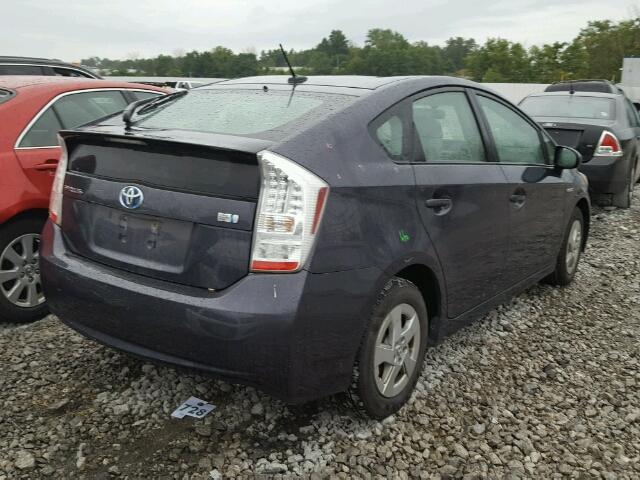 JTDKN3DU8A0055838 - 2010 TOYOTA PRIUS GRAY photo 4