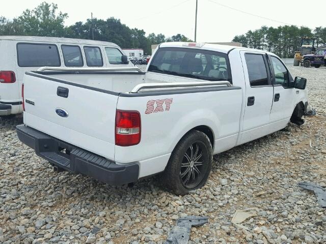 1FTRW12W68KB20155 - 2008 FORD F150 WHITE photo 4